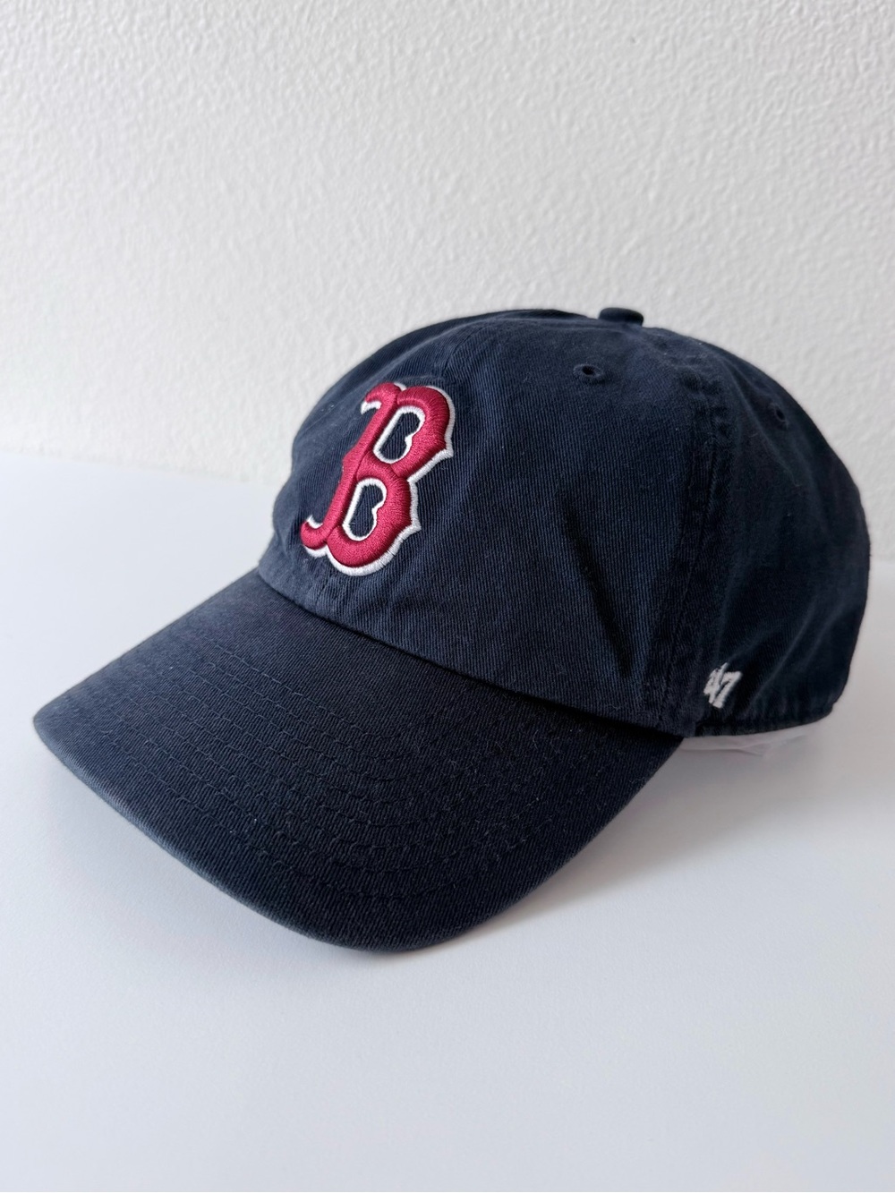 Boston Red Sox '47 Primary Team Logo MLB Clean Up Adjustable Hat -Navy O/S